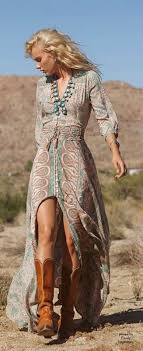Hippie Jurk Boho Beach Dress Ibiza Jurk Lang Western Kleding Kleding Kleding Stijlen