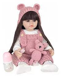 Muñeca Bebé Reborn Lindo 55cmpuede Baño Juguetes Para Niñas | Cuotas sin  interés