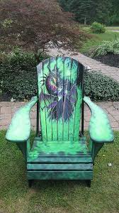 Custom Hand Painted Adirondack Chairs Muskoka Chair Adirondack Chairs Outdoor Woodworking Plans