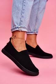 Planując cały dzień w obcasach zwróć uwagę na materiał z którego wykonano obuwie. Damskie Tenisowki Slip On Czarne Big Star Ff274a609 Tanie I Modne Buty Online W Butosklep Pl