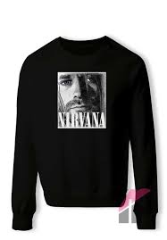 Kurt Cobain Nirvana Sweatshirt Hoodie Teesflow Com Sweatshirts Nirvana Sweatshirt Shop Sweatshirts