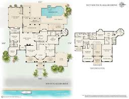 6 000 Square Foot Palm Beach Home Main And Upper Level Floor Plans Address 5615 S Flagler Dr West Palm Beach Floor Plans Estate Homes Flagler