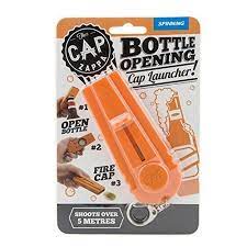 Cap Zappa Beer Bottle Opener Cap Launcher Shooter By Spinning Hat Fire Cap Shoot Over 5 Meters Color Random Bottle Cap Launcher Beer Bottle Opener Bottle