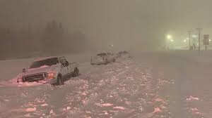 A ground blizzard is a weather condition where snow is not falling but loose snow on the ground is lifted and blown by strong winds. Blizzard Closes Highways Drops Nearly 20 Inches Of Snow On Duluth Mpr News