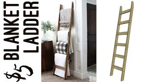 Make this diy blanket ladder for around $25 using wood dowels and copper pipe fittings. 5 Blanket Ladder Build And Free Plans Youtube