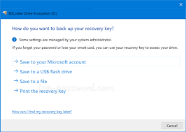 Get Bitlocker Recovery Key From Cmd Password Recovery