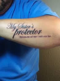 Five Easy Ways To Facilitate My Sisters Protector Tattoo Designs My Sisters Protector Tattoo Designs Brother Tattoos Sibling Tattoos Sister Tattoos