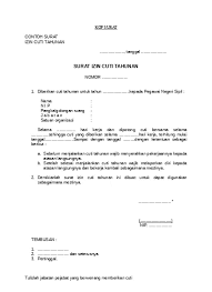Protect your brand and content rights online. Contoh Surat Izin Cuti Tahunan