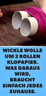 Wickle Wolle Um 2 Rollen Klopapier Was Daraus Wird Braucht Einfach Jedes Zuhause Klopapier Bommel Teppich Bommel Machen
