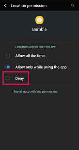 Bumble does not triangulate your location whilst you are not using the app, hence your location will only change once you use bumble. delete report edit reported reply 2 agree 0 disagree How To Hide Your Location On Bumble