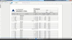 Bill of quantities poq spreadsheet engineering management. Advance Steel Creating A Bom Opening It In Microsoft Excel Youtube