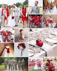 Red Grey And Silver Weddings Red Wedding Theme Red Silver Wedding Wedding Colors Red