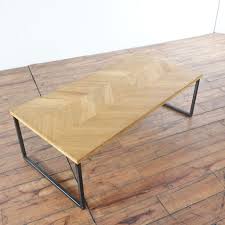 Cb2 Chevron Coffee Table Chevron Coffee Tables Coffee Table Engineered Wood