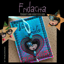 Common cut sizes & card stock suggestions Small Fridacita Freestanding Lace Pendants For Accessory And Card Making Machine Embroidery Pendants In 4 Sizes And An Ith Card