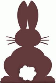 Silhouette Design Store Bunny Silhouette With Cotton Tail Bunny Silhouette Silhouette Design Easter Crafts