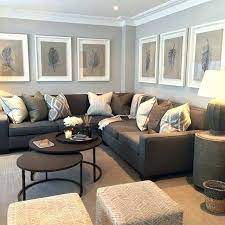 For more decorating ideas using brown, look at the following. Dark Sofa With Light Pillows Grey Walls Living Room Brown Couch Living Room Brown Living Room