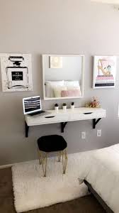 Yaheetech modern computer desk writing study table dining table for home office, pc laptop cart workstation, white desk for bedroom, beige. Floating Desk Ikea Room Design Bedroom Dorm Room Inspiration Dorm Room Decor
