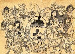 Walt Disney Character Collage Disney Collage Disney Art Disney Drawings