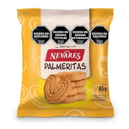 Galletas Nevares Palmeritas por 45 gramos