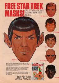 Star Trek Cereal Box Mr Spock Mask Star Trek Toys Star Trek Star Trek Art