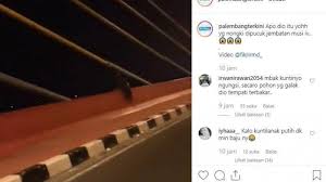 We did not find results for: Ihhhh Ngeri Penampakan Sosok Hitam Di Atas Jembatan Musi Iv Palembang Seperti Kuntilanak Halaman All Pos Belitung