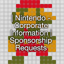 Nintendo Corporate Information Sponsorship Requests Auction Donations Fun Fundraisers Fundraising Donations