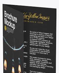 Download Textured A5 Brochure Mockup In Stationery Mockups On Yellow Images Object Mockups Yellowimages Mockups