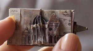 Leonardo Da Vinci Miniature Pop Up Book By Sara Alvarez Book Art Book Sculpture Pop Up Book