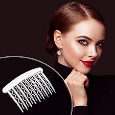 Amazon.com : Gejoy 12 Pieces Plastic Teeth Hair Combs Tortoise Side Comb  Hair Accessories(Transparent) : Beauty & Personal Care