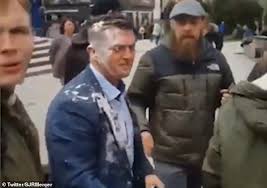 نتيجة بحث الصور عن ‪world war 2 vet hit with milkshake‬‏