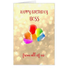 Birthday Card For Boss With Photo Large Happy Birthday Boss Design Card Zazzle Com Happy Birthday Boss Happy 41st Birthday 65th Birthday Cards