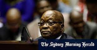 Zuma sentenced to 15 months in jail for being in contempt of court. 7cpwmxrlsnv87m