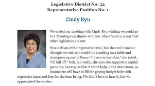 Endorsements Cindy Ryu For State Representative