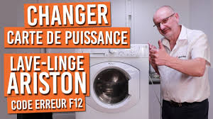 Comment Resoudre Le Code Erreur F12 De Votre Lave Linge Ariston Hotpoint Changer La Carte Youtube