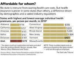 Residents can find insurance plans at vermont health connect. Is Utah The Place For Low Cost Health Insurance The Salt Lake Tribune