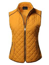 Women's vests harley davidson motorcycle clothes for women denim leather jackets black fashion. Fashionoutfit Fashionoutfit Women S Casual Quilted Suede Piping Details Gold Zipper Padding Vest Walmart Com Walmart Com