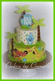 Fisher Price Jungle Theme Baby Shower Cake Baby Shower Cakes Shower Cakes Jungle Baby Shower Cake