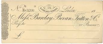 Don't worry we won't send you. From The Archives The Evolution Of The Cheque Barclays