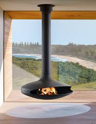 They were very popular in the '60s and '70s and are surely in style again. Gyrofocus By Focus Fires Displayed At The Guggenheim Museum It Is A True Icon Of Modern Design Click Floating Fireplace Suspended Fireplace Focus Fireplaces