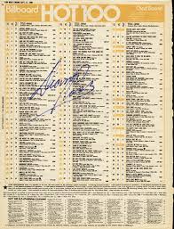 diana ross billboard chart signed circa 1980