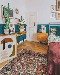 Modern furniture online is a terrible interpretation of the word. Minimalist Art Of Jan Skacelik Inside A Boho Bedroom With Mid Century Modern Furniture Mid Century Style Bedroom Modern Eclectic Bedroom Chic Living Room Decor