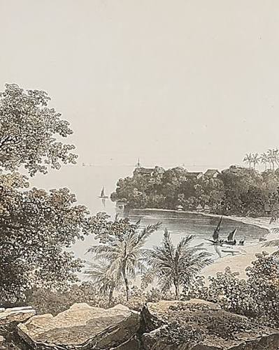 The present lot is a large-scale, hand-coloured panorama that offers a sweeping view of Bombay as seen from the Malabar Hill. ⁠ ⁠ Created during a period of growing British imperial and