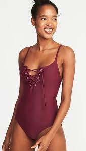 Lace Up One Piece Swimsuit One Piece Swimsuits Fashion