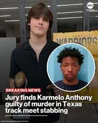 BREAKING: A Texas teen has been found guilty of murder over the fatal stabbing of another teen at a high school track meet last year. Karmelo Anthony, 19, was indicted on first-degree