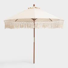Shop for patio umbrella canopy replacement online at target. Natural 9 Ft Replacement Umbrella Canopy With Fringe Outdoor Patio Umbrellas Outdoor Umbrella Patio Umbrella