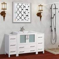 54 inch bathroom vanity are very popular among interior decor enthusiasts as they allow for an added aesthetic appeal to the overall vibe of a property. Buy 54 Inch Bathroom Vanities Vanity Cabinets Online At Overstock Our Best Bathroom Furniture Deals