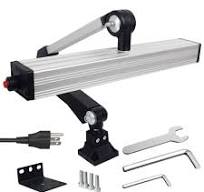 Led Work Light 24W 20in Long Arm Aluminum Alloy Waterproof Table Lamp for  Machine Tool CNC Lathe Drilling Machine, US Plug