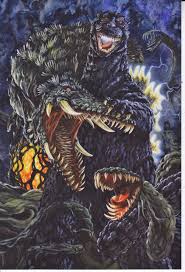 Godzilla Vs Biollante 1989 By Yuji Kaida Godzilla Wallpaper Godzilla Godzilla Vs