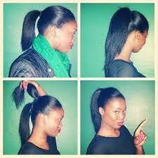 This time i am going to show you 6 hairstyles for straight natural hair. Tricky Ponytail By Theeclecticnatural Love It Naturalhair Relaxed Hair Natural Hair Styles Straightening Natural Hair