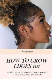 How To Thicken Your Edges To The Curl Market Edges Hair Natural Hair Styles Curly Hair Styles Naturally